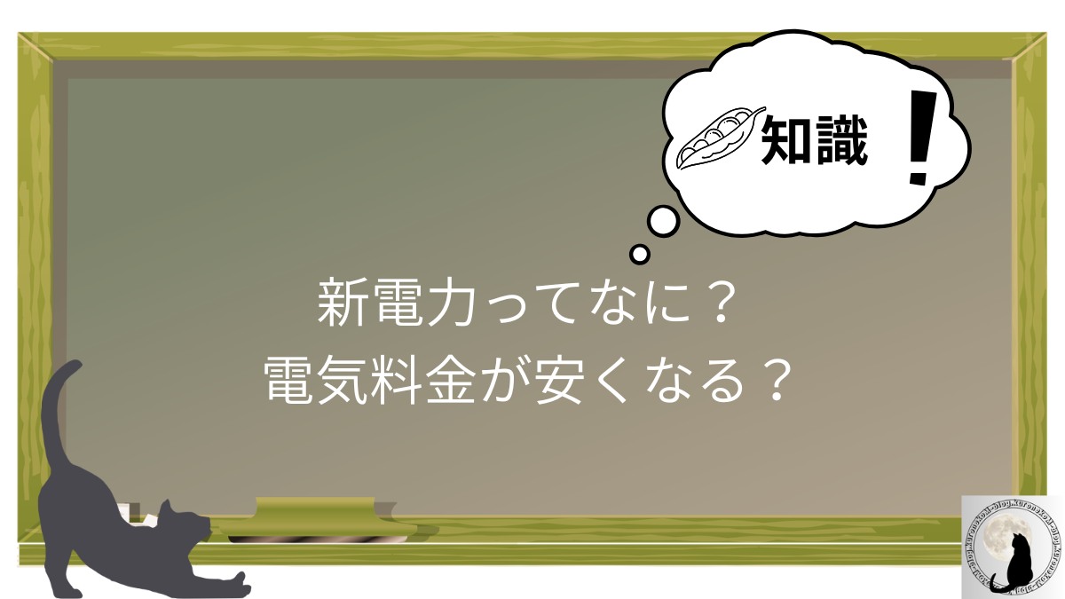 新電力ってなに？電気料金が安くなる？